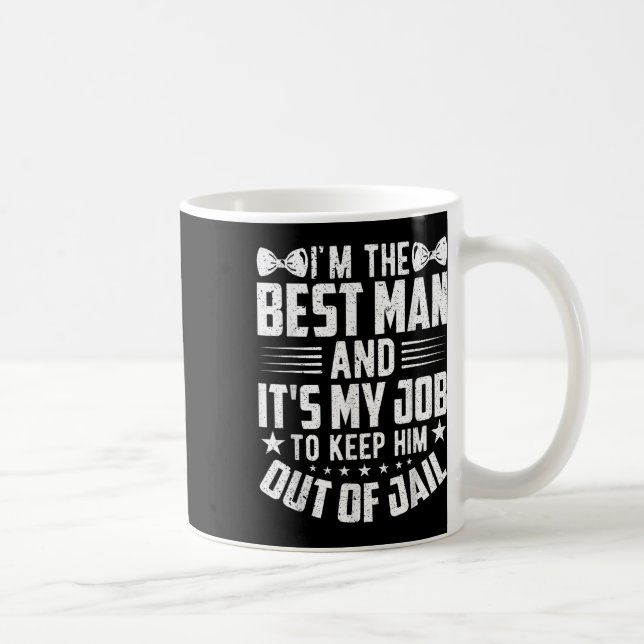 Mug Témoin de mariage Garçons d'honneur Drôle de maria (Droite)
