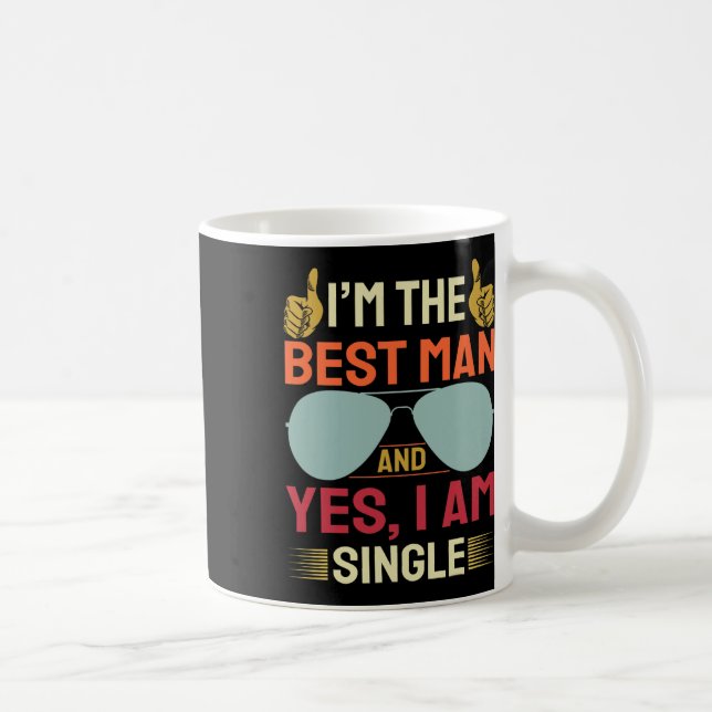 Mug Témoins de mariage drôle de l'enterrement de vie d (Droite)
