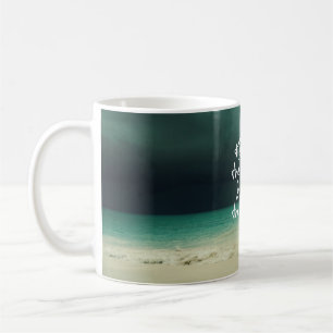 Mug Tempête de l'océan avec la citation de Dieu