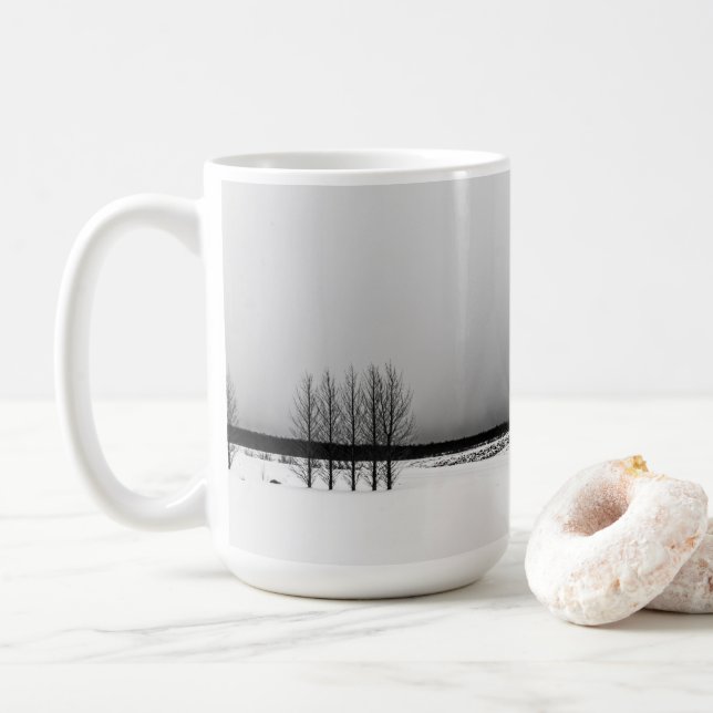 Mug Tempête d'hiver en Islande (Avec donut)