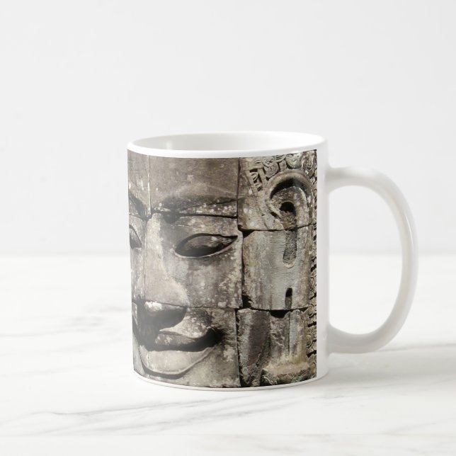 Mug Temple en pierre de Bayon de visage de Khmer…, (Droite)