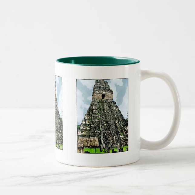 Mug : Temple maya à Tikal, Guatemala (Droit)