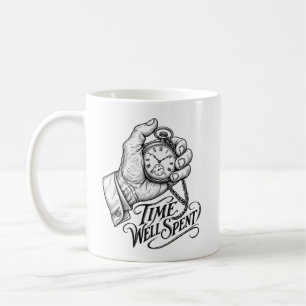 Mug Temps Bien Passé – Montre de Poche Vintage