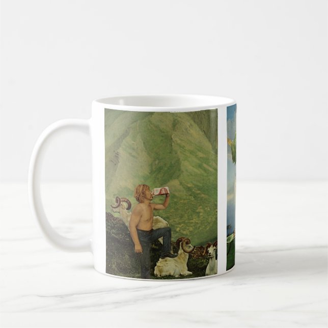 Mug Temps de café - trio de collage - (Gauche)