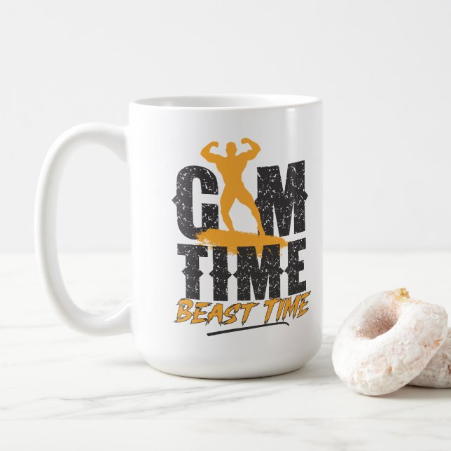 Mug Temps de gymnastique Temps de la bête (Avec donut)