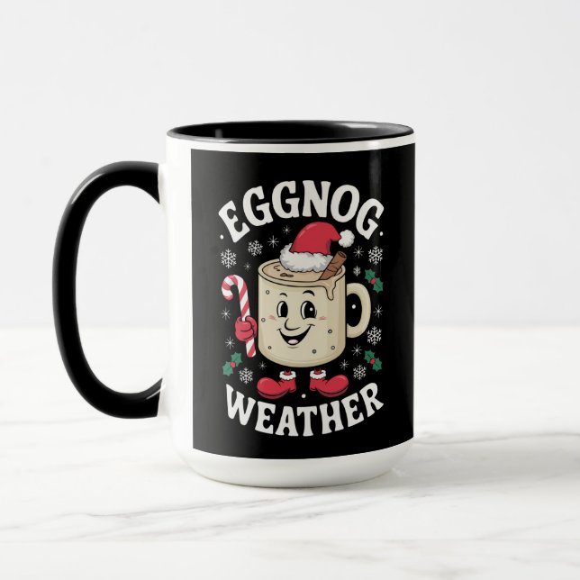 Mug Temps de lait de poule Noël Noël rétro (Gauche)