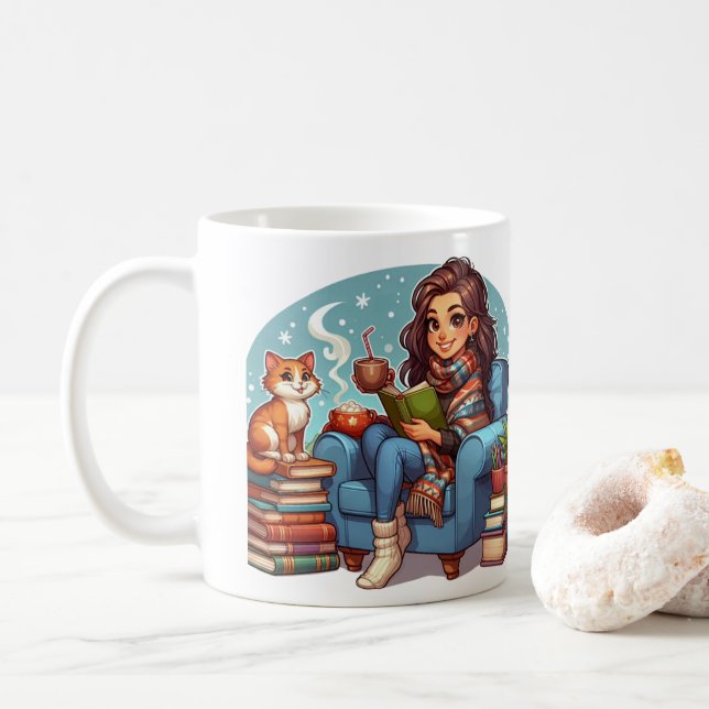 Mug Temps de lecture confortable (Avec donut)