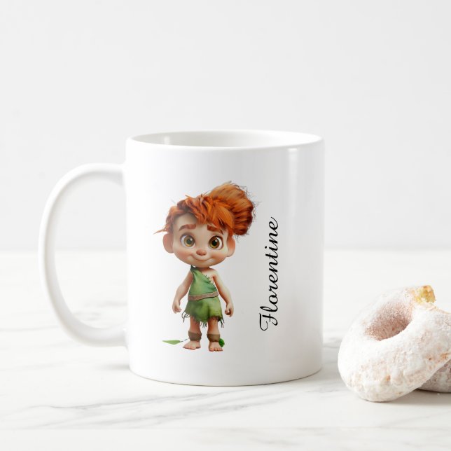 Mug Temps de pierre avec la fille Fiona (Avec donut)