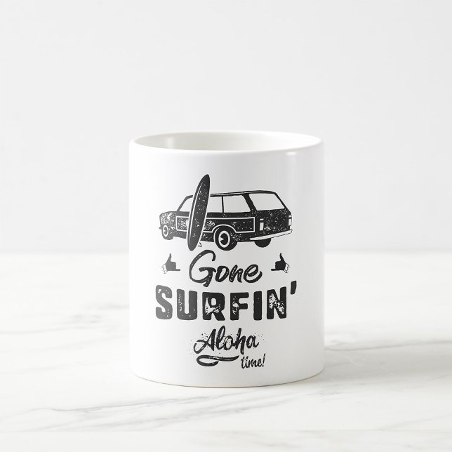 Mug Temps de surf passé Aloha (Créateur téléchargé)