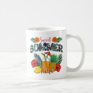 Mug Temps d'été doux   Fruits tropicaux et fleurs