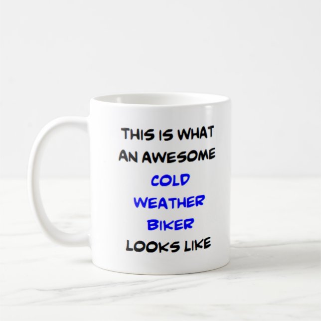 Mug temps froid du motard, génial (Gauche)