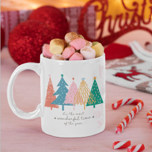 Mug Temps le plus merveilleux Noël Arbre vacances