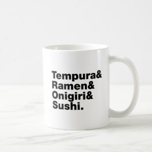 Mug Tempura & Ramen & Onigiri & Sushi.