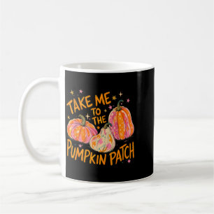 Mug Tendance Emmène-moi à la bande à motifs de citroui
