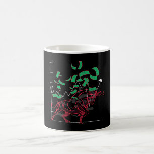 Mug Tendance haussière du marché stock