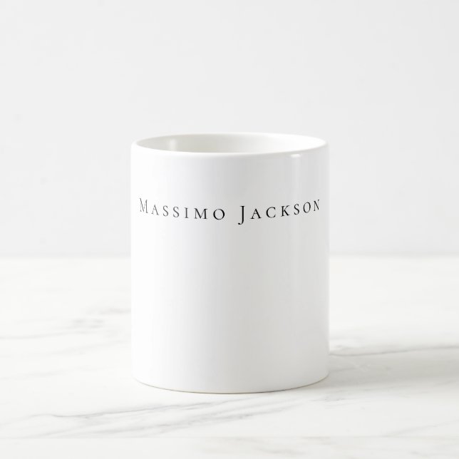 Mug Tendance Noir & Blanc Créatif Moderne (Centre)