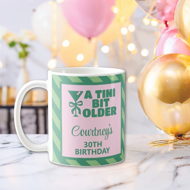 Mug Tendy Rose & Vert Un Tini Bit Ancien 30e anniversa (Créateur téléchargé)