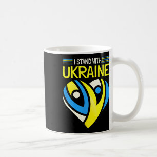 Mug Tenez-vous avec le drapeau de l'Ukraine Anti-Pouti
