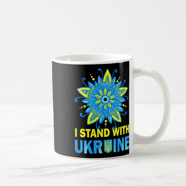 Mug Tenez-vous avec le drapeau ukrainien anti-Poutine  (Droite)