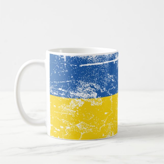 Mug Tenez-vous avec l'Ukraine, envahie par la Russie 2 (Gauche)