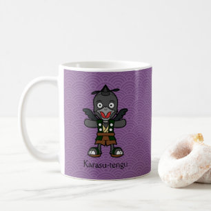 Mug Tengu corbeau japonais : Yokai de dessin animé