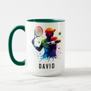 Mug Tennis Amour Personnalisé Joyeuse Journée de Ten