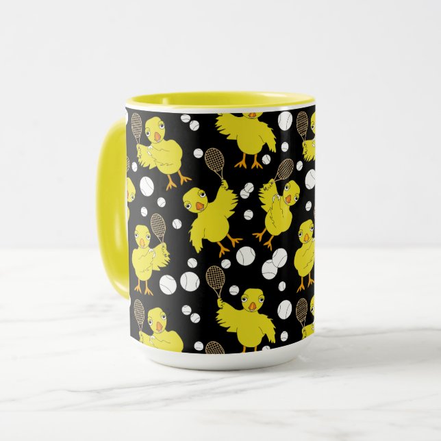 Mug Tennis Chick Motif Musique (Devant gauche)