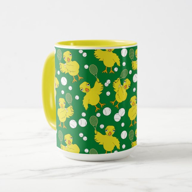 Mug Tennis Chick Motif Musique (Devant gauche)