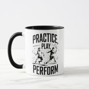 Mug Tennis et motivation - practice play perform