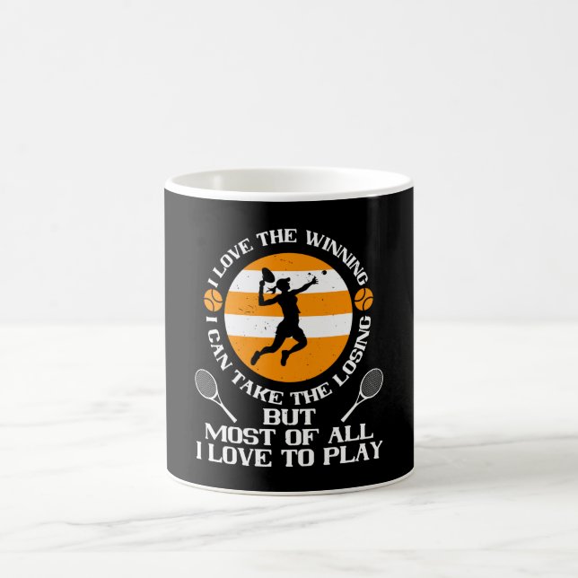Mug Tennis - J'Aime Gagner J'Aime Jouer (Centre)