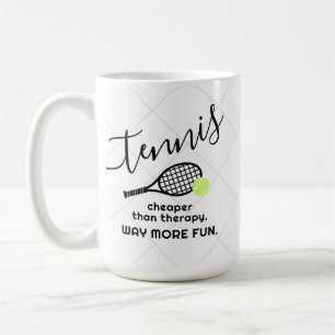 Mug Tennis Moins Cher Que Thérapie Sport Drôle