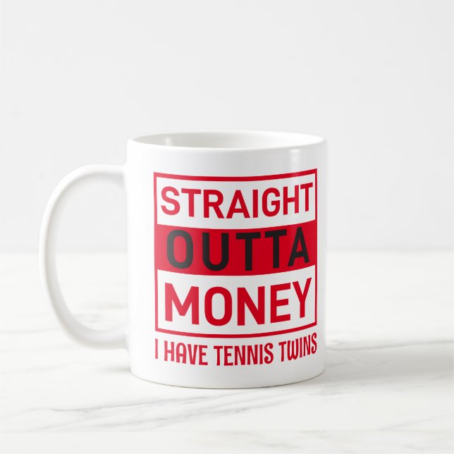 Mug Tennis Twins Humour Tee (Gauche)
