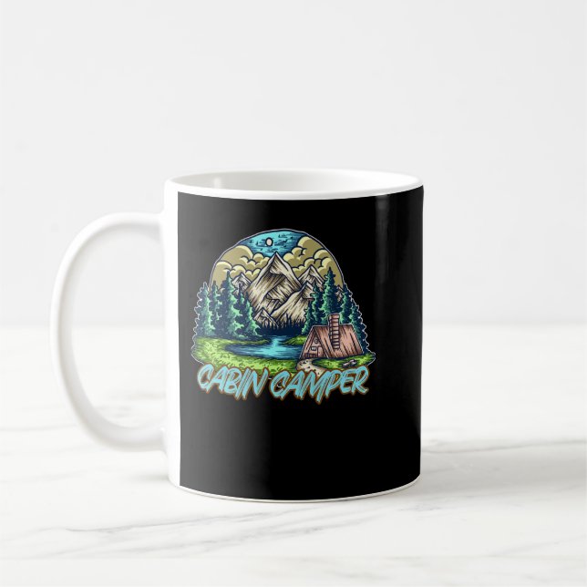 Mug Tente de pêche cabine Camper Randonnée (Gauche)