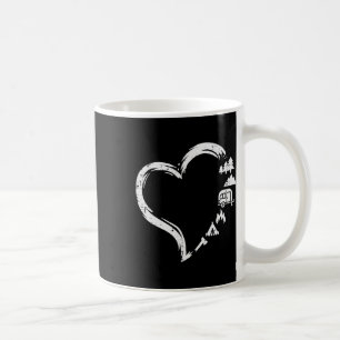 Mug Tentes de camping en forêt avec van et feu de camp