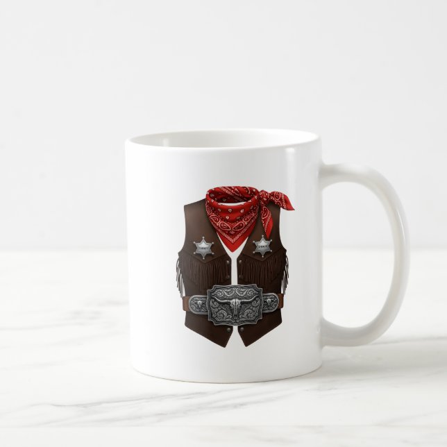 Mug Tenue de cow-boy mignon pour hommes  (Droite)