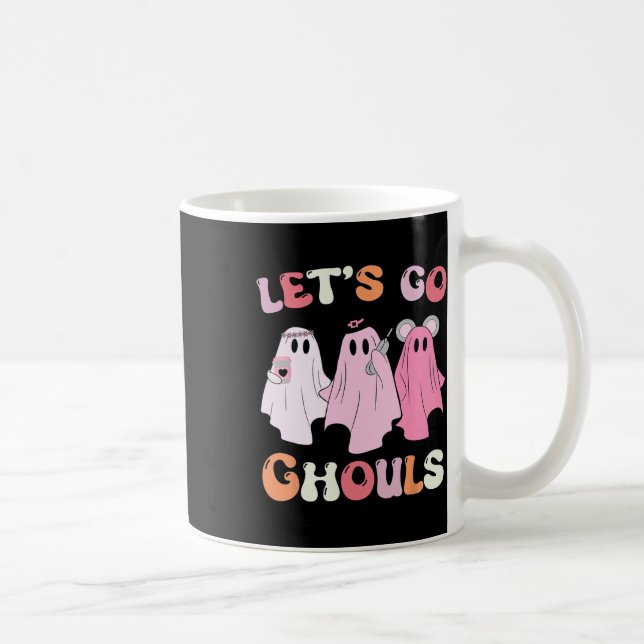 Mug Tenue de fantôme d'Halloween Go Ghouls Costume Rét (Droite)