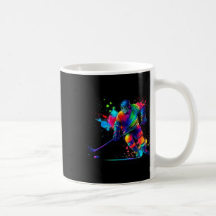 Mug Tenue de joueur de hockey Color Splash pour sports