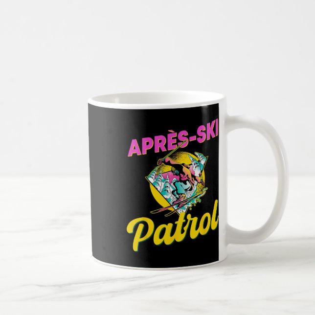 Mug Tenue de patrouille de ski après-ski Rétro 80s 90s (Droite)