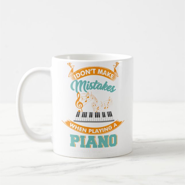 Mug Tenue de piano drôle pour un pianiste (Gauche)