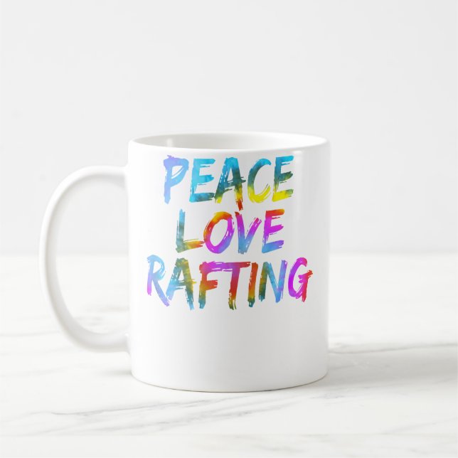 Mug Tenue de rafting homme Spruch Boot de rafting Paix (Gauche)