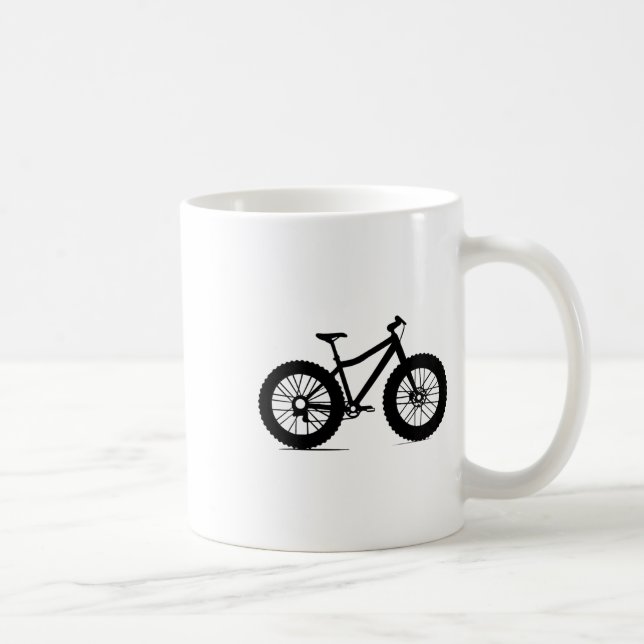Mug Tenue de vélo tout-terrain Vélo à pneus gras Bicyc (Droite)
