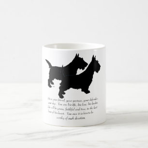 Mug Tériers Écossais Souvenir - Chiens MÂLES