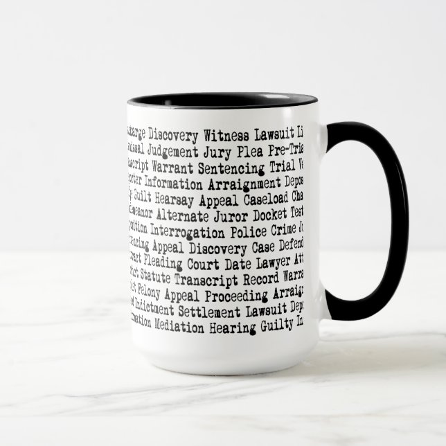 Mug Terminologie des mots juridiques (Droite)