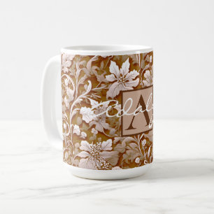 Mug Terracotta Burnt Orange Boho botanique moderne