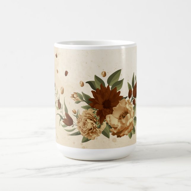 Mug terracotta florale rustique verdure (Centre)