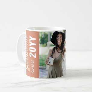 Mug Terracotta Modern Classic Photo Graduation Party