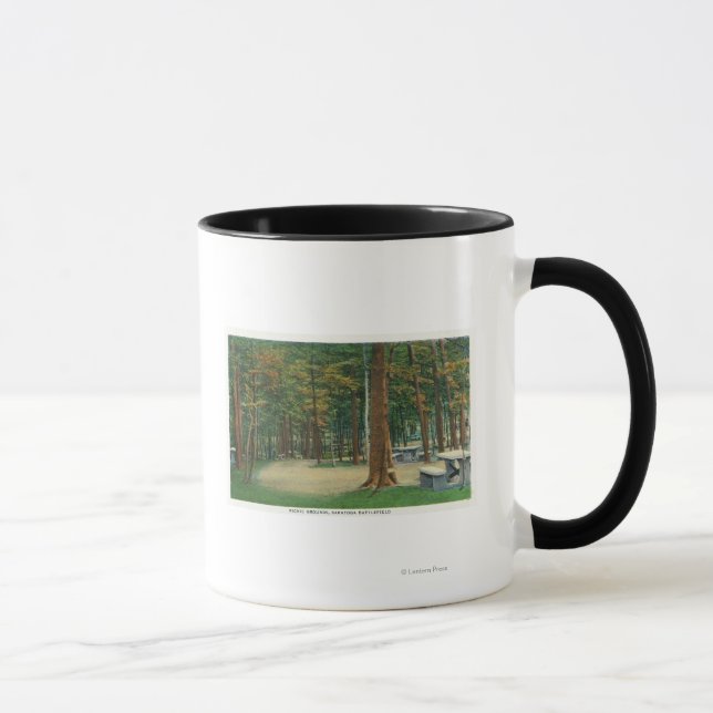 Mug Terrains de pique-nique Vue du champ de bataille d (Droite)