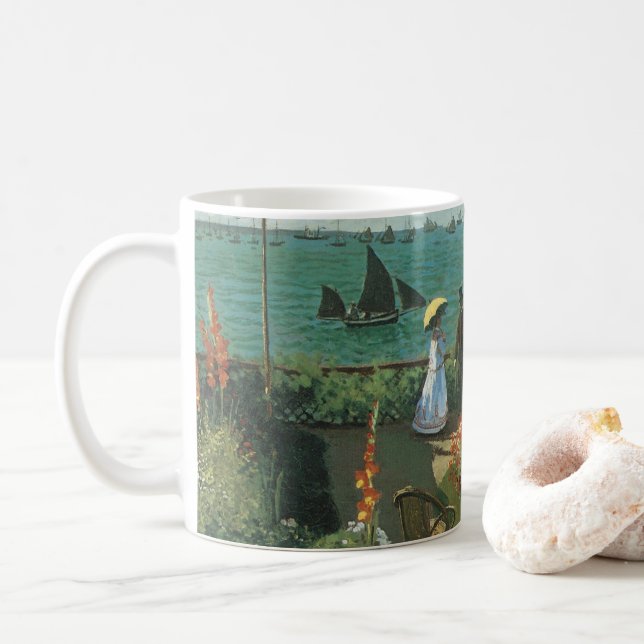 Mug Terrasse au bord de la mer de Claude Monet (Avec donut)