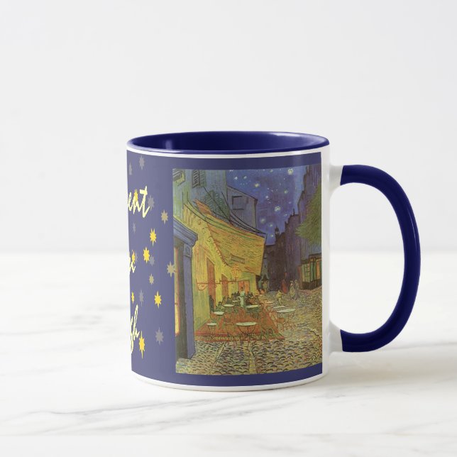 Mug Terrasse de Cafe aux cadeaux de café de Van Gogh (Droite)