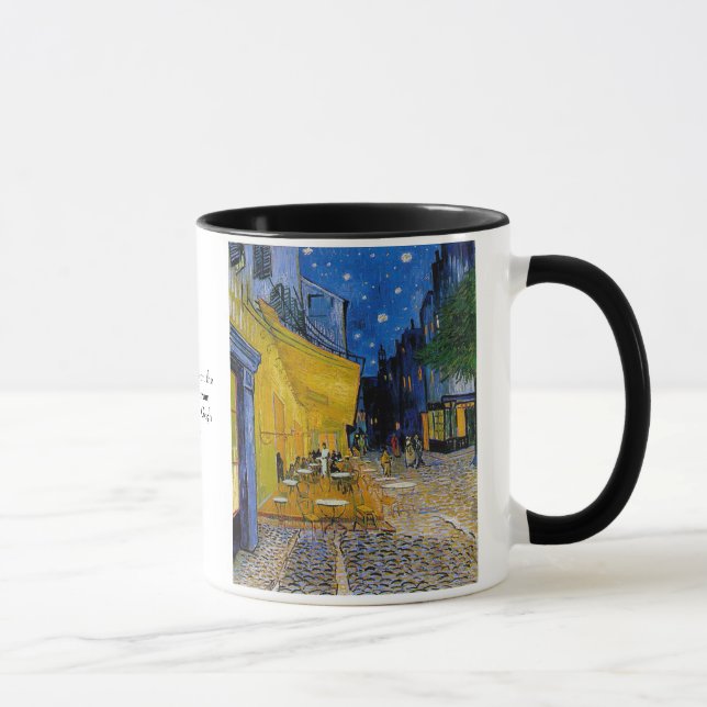 Mug Terrasse de café par Vincent van Gogh (Droite)